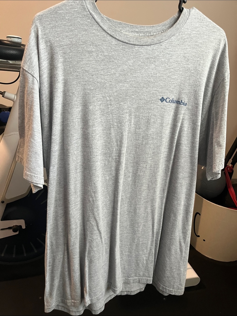 Columbia Light Heather Gray Short Sleeve Crew Tee XL